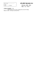 ĐỀ THI HK 2 +MA TRẬN+ĐÁP ÁN ĐỊA LÝ 7