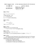 Đề thi HSG Toán 9 vòng Huyện năm học 2000-2001