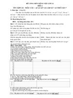 De cuong on tap cuoi nam 2 mon lop 3