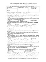 ĐỀ THI KIỂM TRA 15 PHÚT NGỮ VĂN 6 TUẦN 35