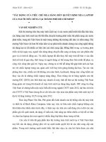 TÁC ĐỘNG CỦA TIÊU CHÍ MUA HÀNG ĐẾN QUYẾT ĐỊNH MUA LAPTOP CỦA NGƯỜI TIÊU DÙNG TẠI THÀNH PHỐ HỒ CHÍ MINH