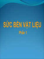 BÀI GIẢNG MỐN SỨC BỀN VẬT LIỆU