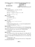 Đề thi HSG Toán 9 vòng Tỉnh năm học 2005-2006