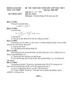 Đề thi HSG Toán 9 vòng Huyện năm học 2006-2007