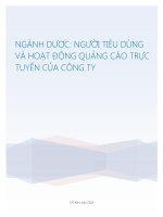 báo cáo nghiên cứu ngành dược phẩm 2014  Richard Moore Associate