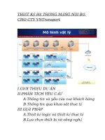 Thiết kế hệ thống mạng nội bộ cho cty vn transport