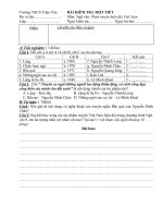 đề kiểm tra một tiết NV 9- truyện hiện đại