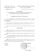 Kết quả kỳ thi tự làm đồ dùng dạy học cấp tỉnh năm học 2010-2011