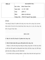 luận văn quản trị nhân lực  Vận dụng lý thuyết về phân tích công việc, hãy mô tả công việc của bản thân mình rồi nêu lên tiêu chuẩn thực hiện công việc và yêu cầu công việc đối với người thực hiện.