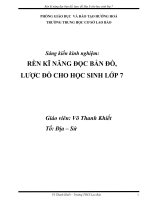 Rèn kĩ năng đọc bản đồ, lược đồ Địa lí cho học sinh lớp 7