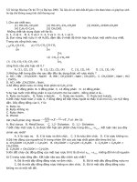 chuyên đề luyên thi đại học(môn hoa3)