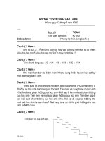 DE VA DAP AN THI VAO LOP 6 TOAN D2