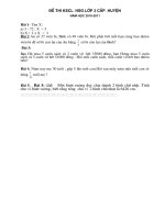 Đê thi GSG huỵen lớp 3