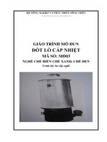 giáo trình nghề chế biến chè xnah chè đen mô đun đốt lò cấp nhiệt