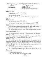Đề thi HSG Toán 9 vòng Tỉnh năm học 2006-2007