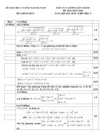 Đáp án HSg Toán 9 Ha nam 2011