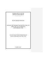 Đánh giá mức độ hoàn thành công việc của nhân viên tại Cục Hải quan thành phố Đà Nẵng