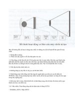 Cách sử dụng máy chiếu chi tiết