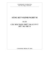 Các bài toán về đường tròn