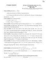 Đề thi mẫu THPT quốc gia năm 2015 môn toán Vĩnh Phúc