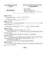 Đề thi HSG Toán 9 vòng Tỉnh năm học 2009-2010