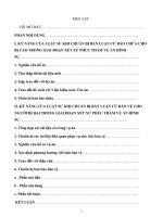 Tiểu luận hình sự Kỹ năng của luật sư khi chuẩn bị bản luận cứ bào chữa, bảo vệ trong giai đoạn xét xử phúc thẩm vụ án hình sự