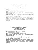 Đề chọn học sinh giỏi lớp 3 môn Toán