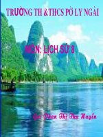 Bài 29 Chính sách khai thác thuộc địa lần thứ nhất của TDP ...Tiết 2