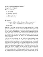 CÁC YẾU TỐ ẢNH HƯỞNG ĐẾN KHẢ NĂNG SINH LỜI CỦA CÁC NGÂN HÀNG THƯƠNG MẠI TẠI VIỆT NAM