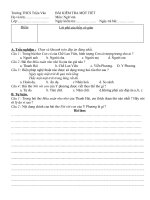 kiểm tra môti tiêt ngữ văn 9 phần tho hiện đại