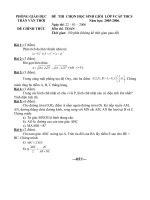 Đề thi HSG Toán 9 vòng Huyện năm học 2005-2006