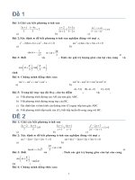 Đề ôn tập toán 10 thi HK2