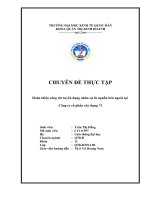luận văn quản trị nhân lực Hoàn thiện công tác tuyển dụng nhân sự từ nguồn bên ngoài tại Công ty cổ phần xây dựng 71