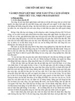 CHUYÊN ĐỀ HÁT NHẠC