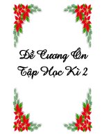 Đề cương ôn tập học kỳ 2 môn Lịch sử lớp 6