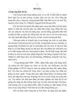 tóm tắt luận án tiến sĩ  Đánh giá các giống bố mẹ và con lai phục vụ công tác chọn tạo giống chè chất lượng cao ở Việt Nam