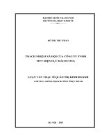 Trách nhiệm xã hội tại Công ty TNHH MTV Điện lực Hải Dương