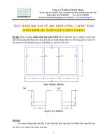 Thực hành đọc bản vẽ,bóc tách khối lượng,lập dự toán trên phần mềm dự toán