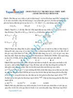 130 bài toán cực trị điện xoay chiều hay và khó