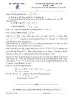 KỲ THI THỬ THPT QUỐC GIA NĂM 2015 môn toán lần 4