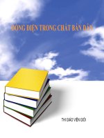 DÒNG ĐIỆN TRONG CHẤT BÁN DẪN
