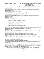 ĐỀ THI KSCL HSG HUYỆN MÔN HÓA