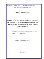 tóm tắt luận án tiến sĩ  Nghiên cứu sự biến đổi một số chỉ tiêu lâm sàng, phi lâm sàng và thử nghiệm biện pháp phòng, trị hội chứng viêm tử cung, viêm vú, mất sữa (MMA) ở lợn nái sinh sản.