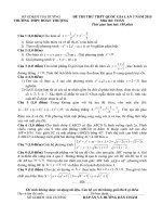 KỲ THI THỬ THPT QUỐC GIA NĂM 2015 môn toán lần 3