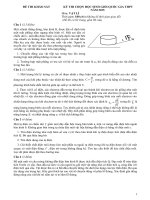 Đề thi thử chọn HSG vật lí quốc gia 2015