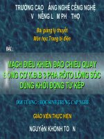 mạch powerpoint điều khiển đảo chiều quay động cơ kdb 3 pha quay hai chiều