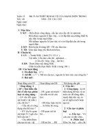 GIÁO ÁN CÔNG NGHỆ 8 Năm 2011