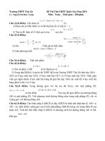 KỲ THI THỬ THPT QUỐC GIA NĂM 2015 môn toán lần 2