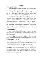 tóm tắt luận án tiến sĩ  Nghiên cứu phát triển nông nghiệp ở thành phố Thái Nguyên theo hướng đô thị sinh thái