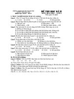 de KT Hoa 8 HK II Nam 2011